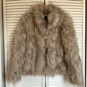 FREE PEOPLE : UNREAL FUR DELISH JACKET : NEW WITHOUT TAGS